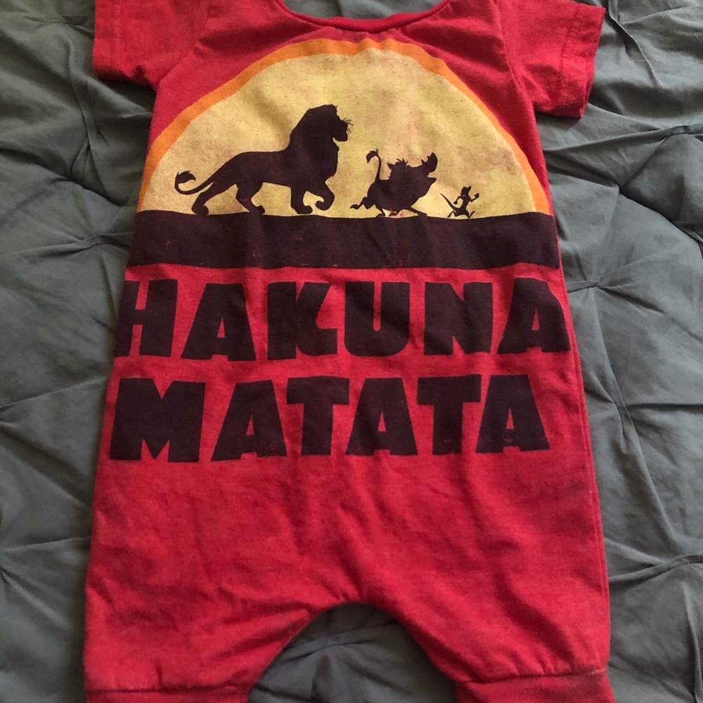 Disney Lion King Hakuna Matata Tshirt Romper